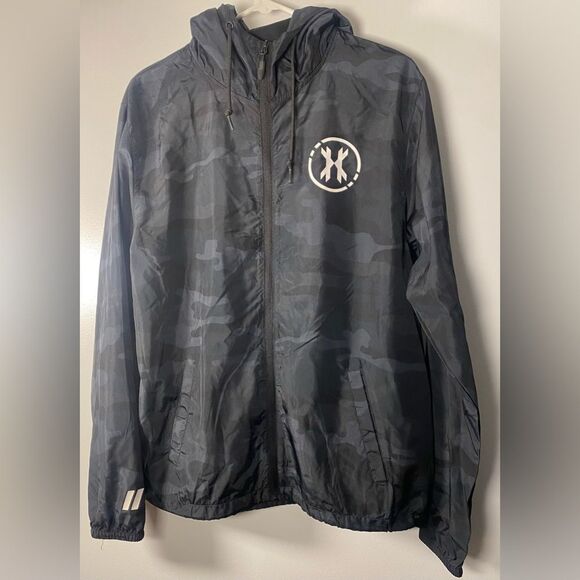 Other - HK Army Men's Black Camouflage Windbreaker